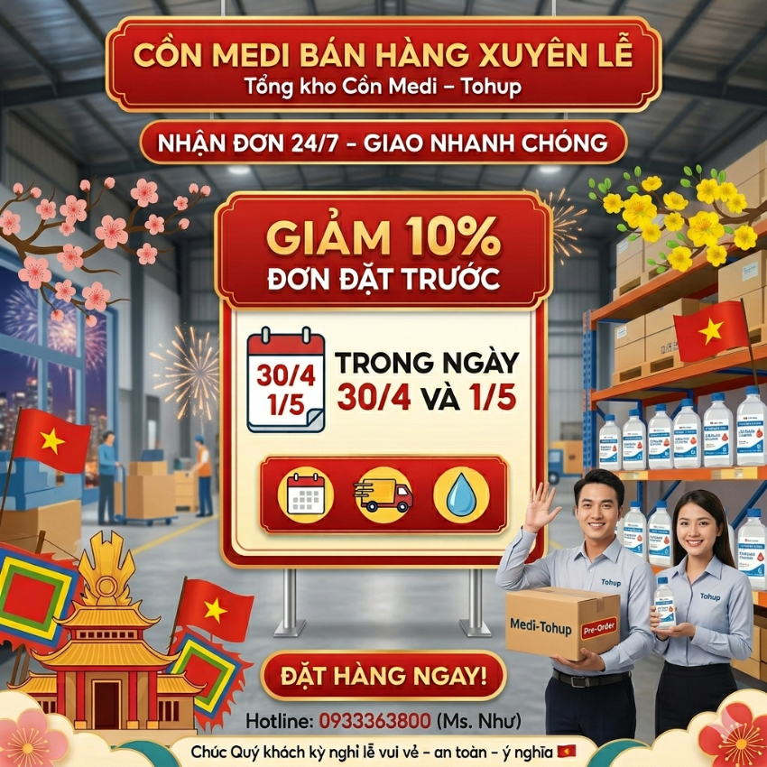 CỒN MEDI - Tohup: BÁN HÀNG XUYÊN LỄ 30/4 - 1/5!