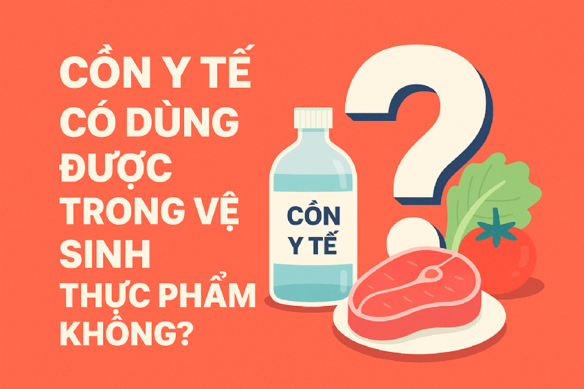 Cồn Y Tế Có Dùng Được Trong Vệ Sinh Thực Phẩm Không? Giải Đáp Từ Chuyên Gia
