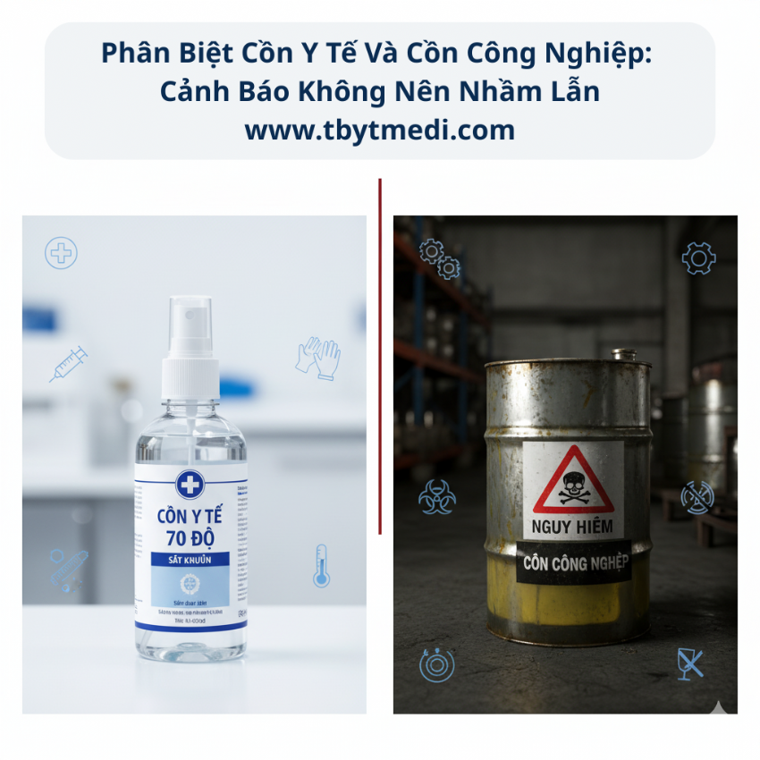 Phân Biệt Cồn Y Tế Và Cồn Công Nghiệp: Cảnh Báo Không Nên Nhầm Lẫn