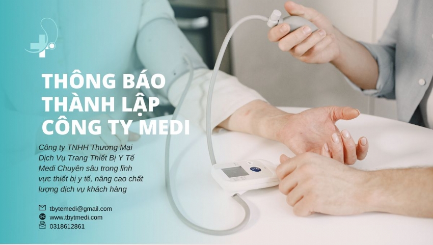 Thông Báo Về Việc Thành Lập Công Ty Tnhh Thương Mại Dịch Vụ Trang Thiết Bị Y Tế Medi