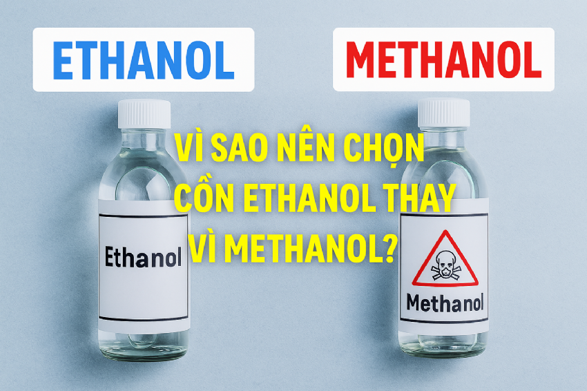 Vì Sao Nên Chọn Cồn Ethanol Thay Vì Methanol? – Hiểu Để Tránh Nguy Hiểm